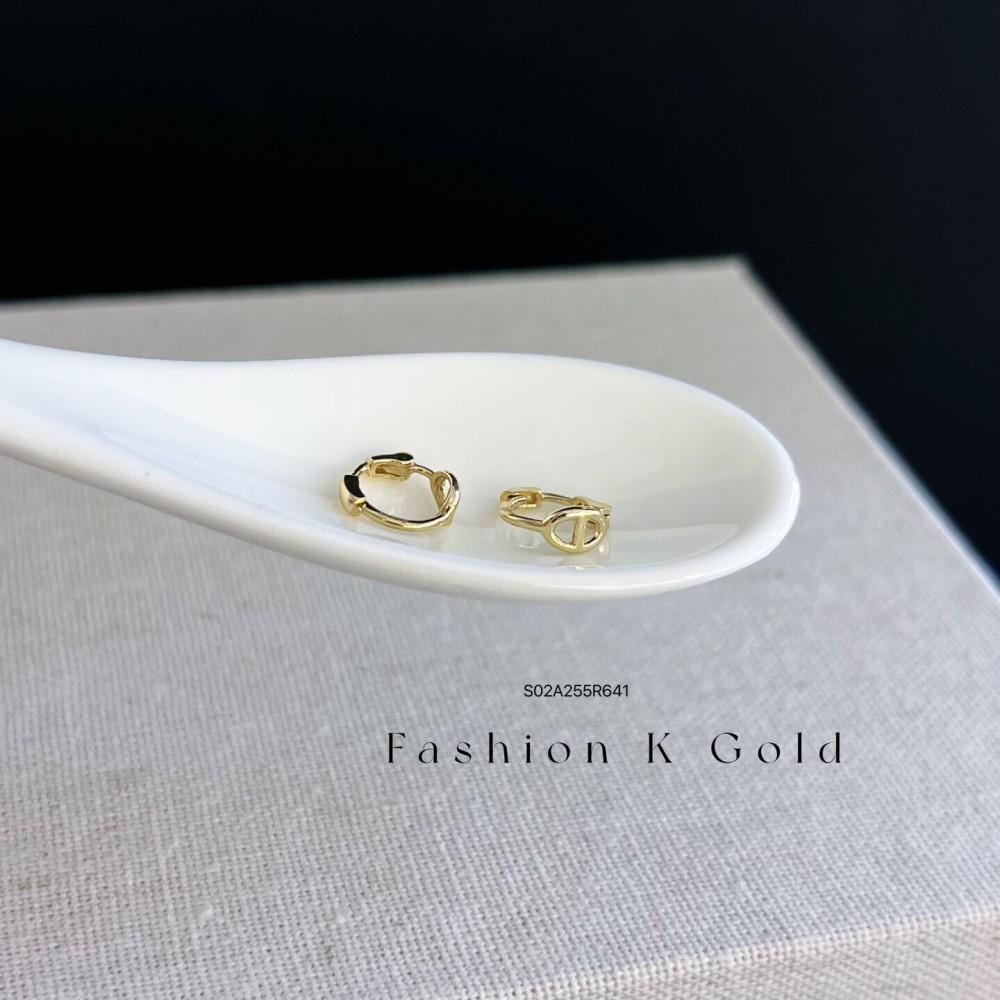 つや出しイヤリング 14K 金-009
