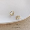 つや出しイヤリング 14K 金-019