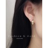 つや出しイヤリング 14K 金-025