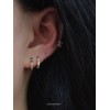 つや出しイヤリング 14K 金-027