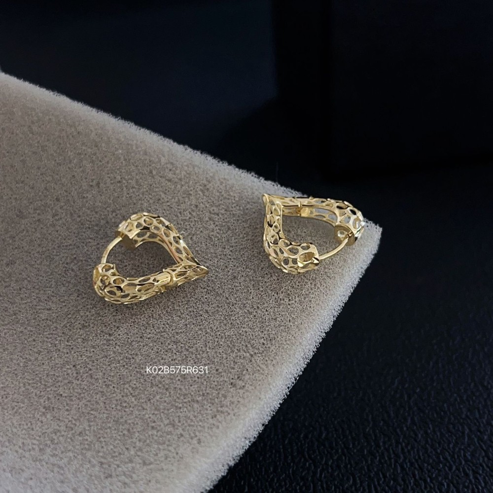 つや出しイヤリング 14K 金-056
