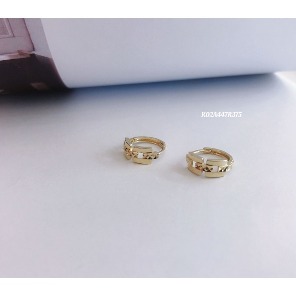 つや出しイヤリング 14K 金-059