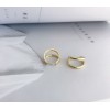 つや出しイヤリング 14K 金-064