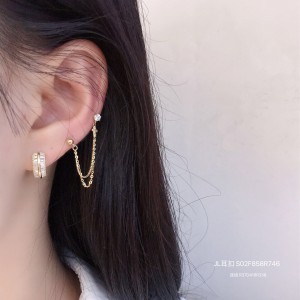 14K 金 ジルコニアイヤリング-003