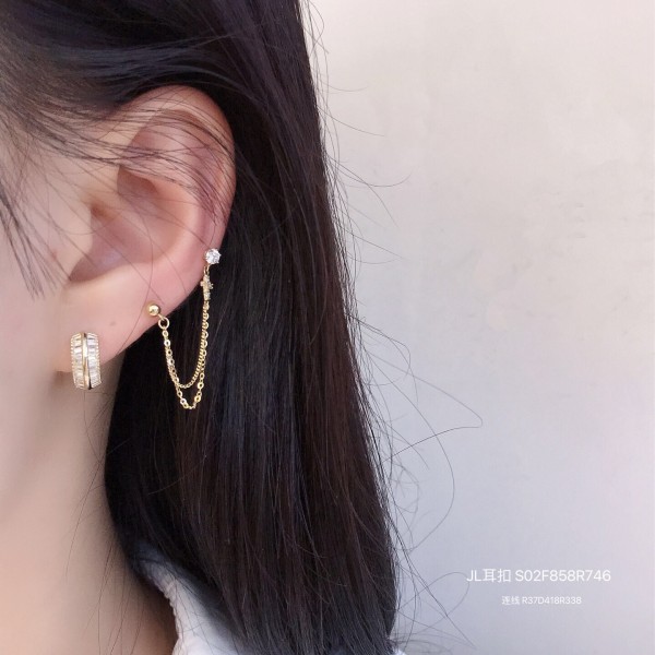 14K 金 ジルコニアイヤリング-003
