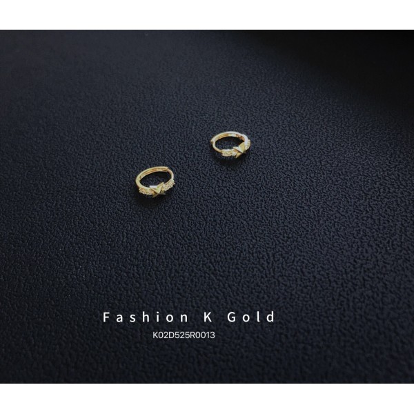 14K 金 ジルコニアイヤリング-007