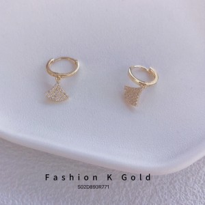 14K 金 ジルコニアイヤリング-008