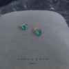 14K 金 ジルコニアイヤリング-009