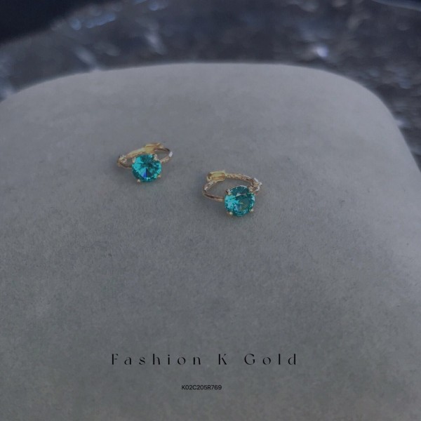 14K 金 ジルコニアイヤリング-009