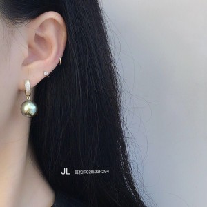 14K 金 ジルコニアイヤリング-011