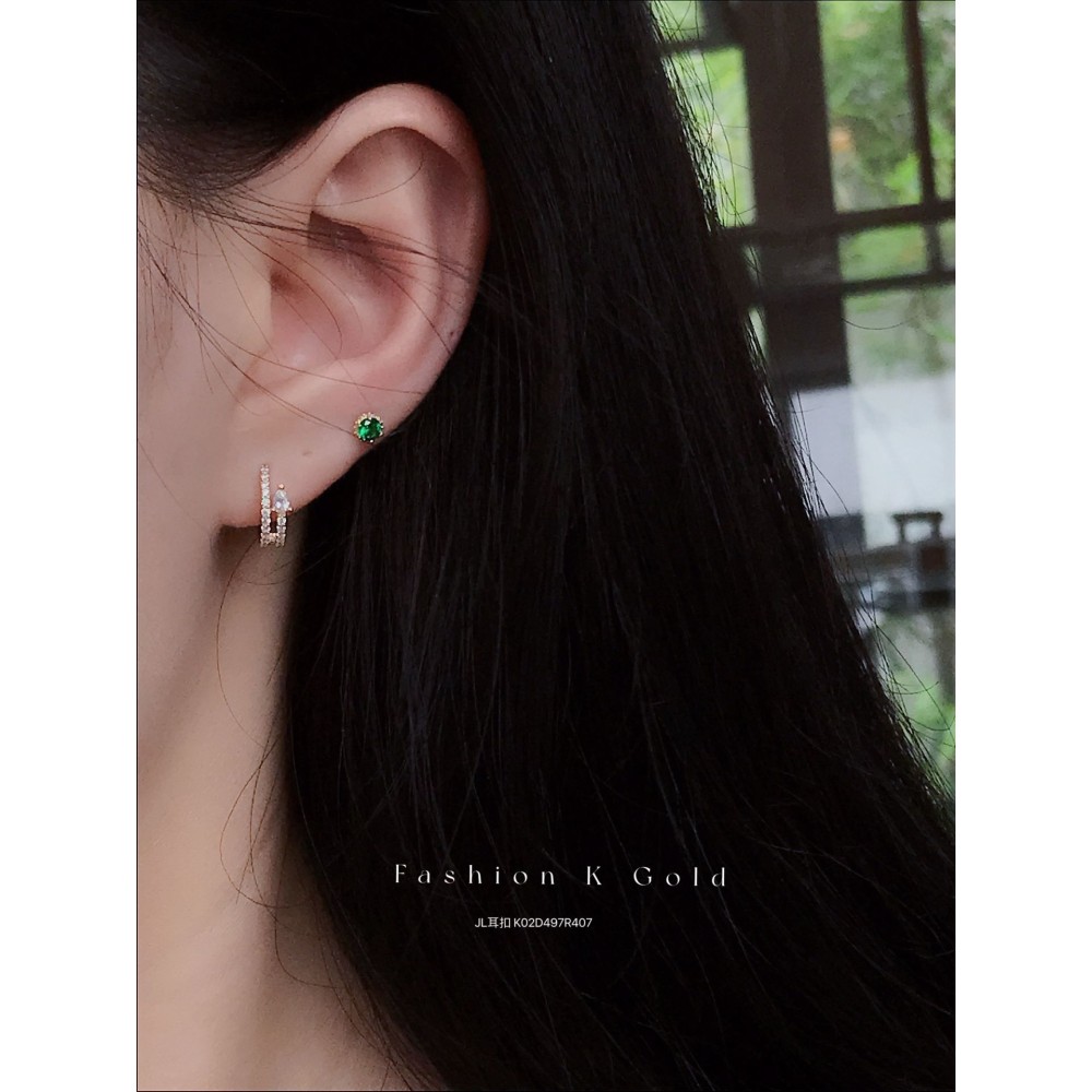 14K 金 ジルコニアイヤリング-020