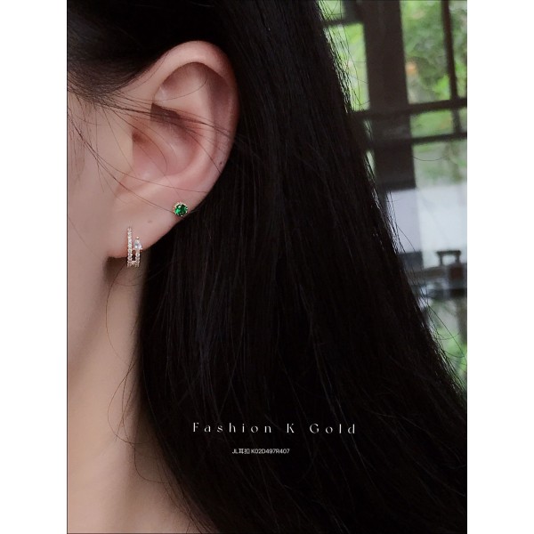 14K 金 ジルコニアイヤリング-020