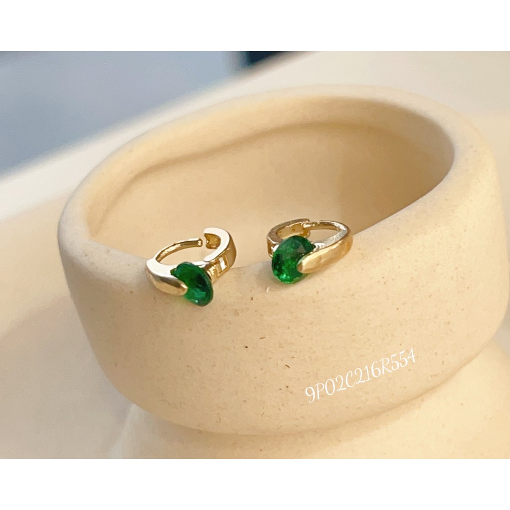 14K 金 ジルコニアイヤリング-075
