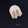 真珠イヤリング 14K 金-011