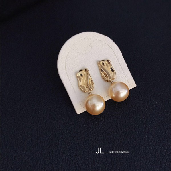 真珠イヤリング 14K 金-011