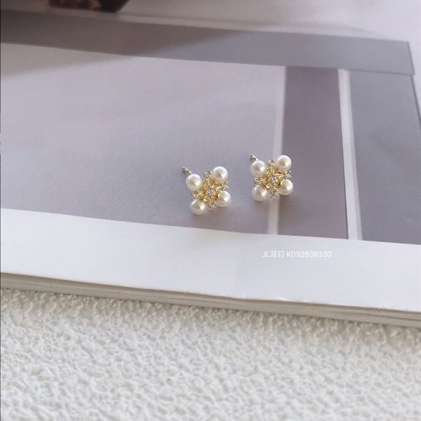 真珠イヤリング 14K 金-120
