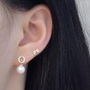 真珠イヤリング 14K 金-155 真珠イヤリング 14K 金-155