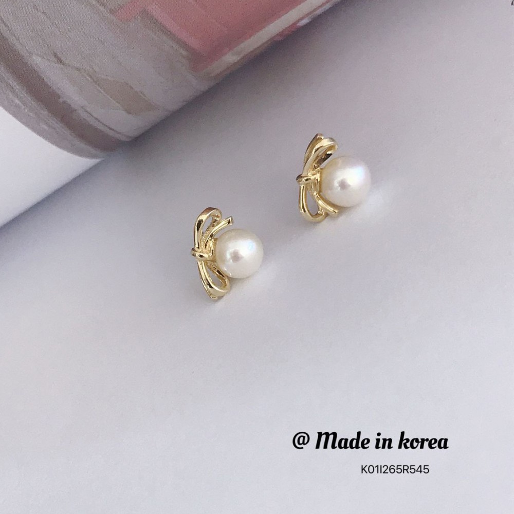 真珠イヤリング 14K 金-158 真珠イヤリング 14K 金-158