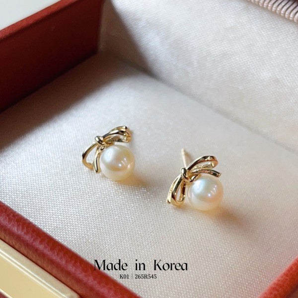 真珠イヤリング 14K 金-162