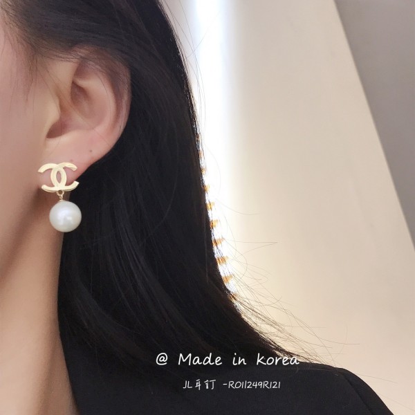 真珠イヤリング 14K 金-231