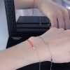  赤黒手紐 ブレスレット  14K 金-003