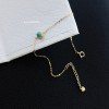  赤黒手紐 ブレスレット  14K 金-009