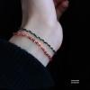  赤黒手紐 ブレスレット  14K 金-021