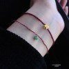  赤黒手紐 ブレスレット  14K 金-029
