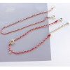  赤黒手紐 ブレスレット  14K 金-051