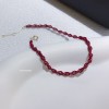  赤黒手紐 ブレスレット  14K 金-062