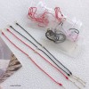  赤黒手紐 ブレスレット  14K 金-065