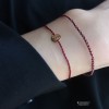  赤黒手紐 ブレスレット  14K 金-067
