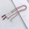  赤黒手紐 ブレスレット  14K 金-068