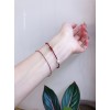  赤黒手紐 ブレスレット  14K 金-074