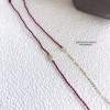  赤黒手紐 ブレスレット  14K 金-076