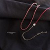  赤黒手紐 ブレスレット  14K 金-081
