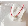  赤黒手紐 ブレスレット  14K 金-082
