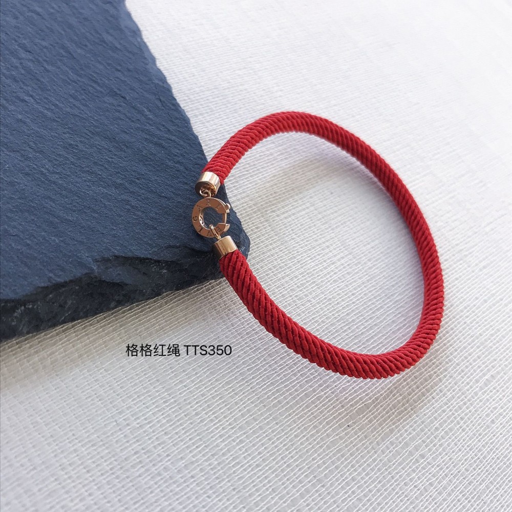  赤黒手紐 ブレスレット  14K 金-084
