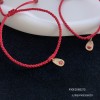  赤黒手紐 ブレスレット  14K 金-089