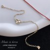  赤黒手紐 ブレスレット  14K 金-093