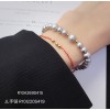  赤黒手紐 ブレスレット  14K 金-105