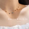 ジルコニアネックレス 14K 金-002