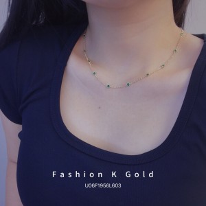 ジルコニアネックレス 14K/10K 金-010