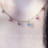 ジルコニアネックレス 14K 金-011