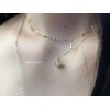 ジルコニアネックレス 14K 金-013