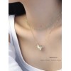 ジルコニアネックレス 14K 金-014