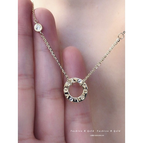 ジルコニアネックレス 14K 金-015