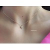 ジルコニアネックレス 14K 金-017