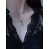 ジルコニアネックレス 14K 金-022