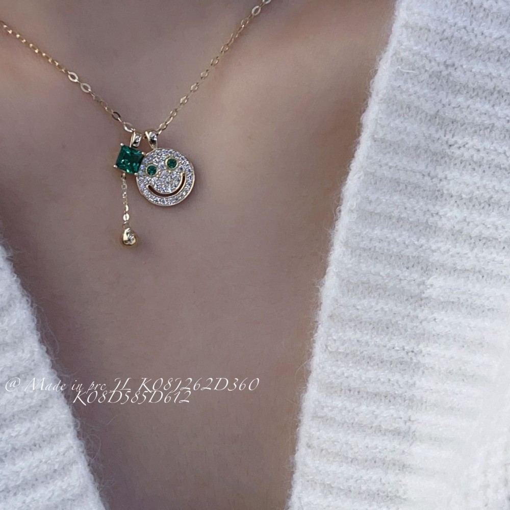 ジルコニアネックレス 14K 金-024